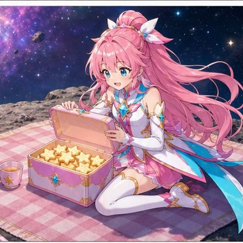 Astra opens star-shaped snacks in Episode 1