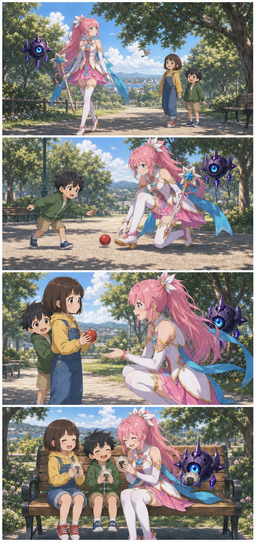 ASTRA meets MINA and JUN in an Earth park