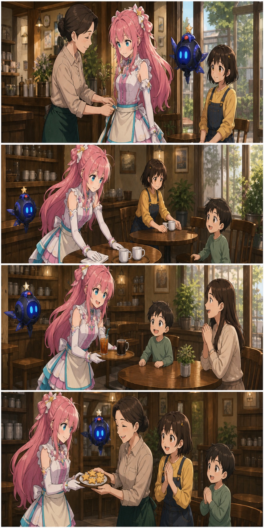 ASTRA helps MRS. HAN and the children during a day at the cafe width=