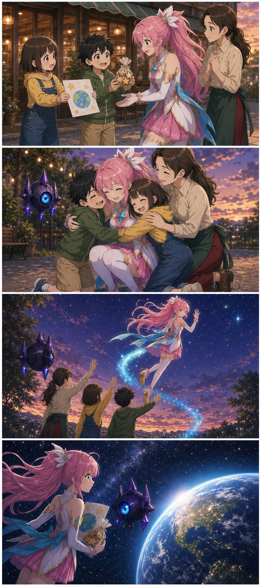 ASTRA says goodbye to her Earth friends and returns to space