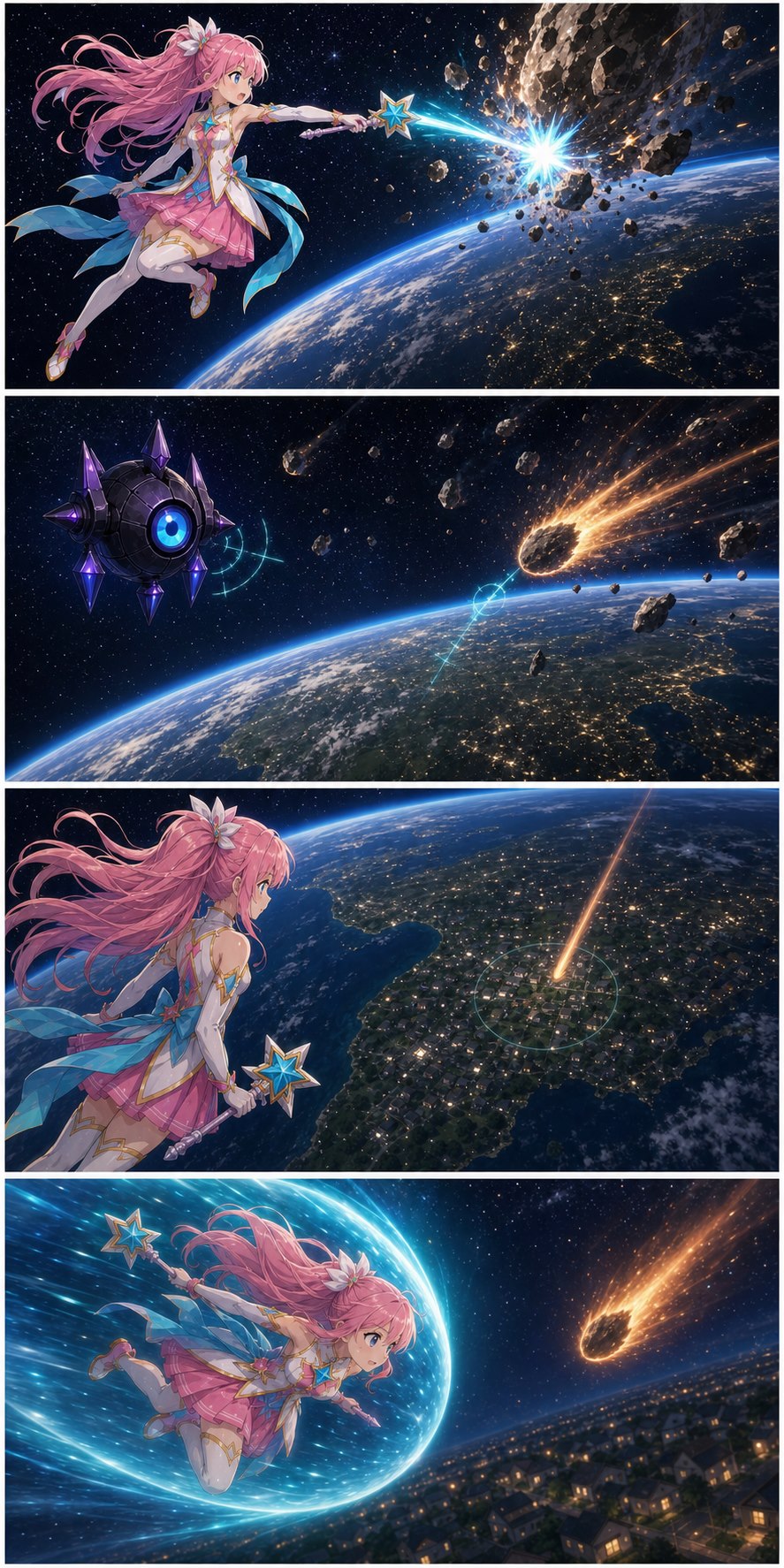 ASTRA races through the atmosphere after a meteor fragment