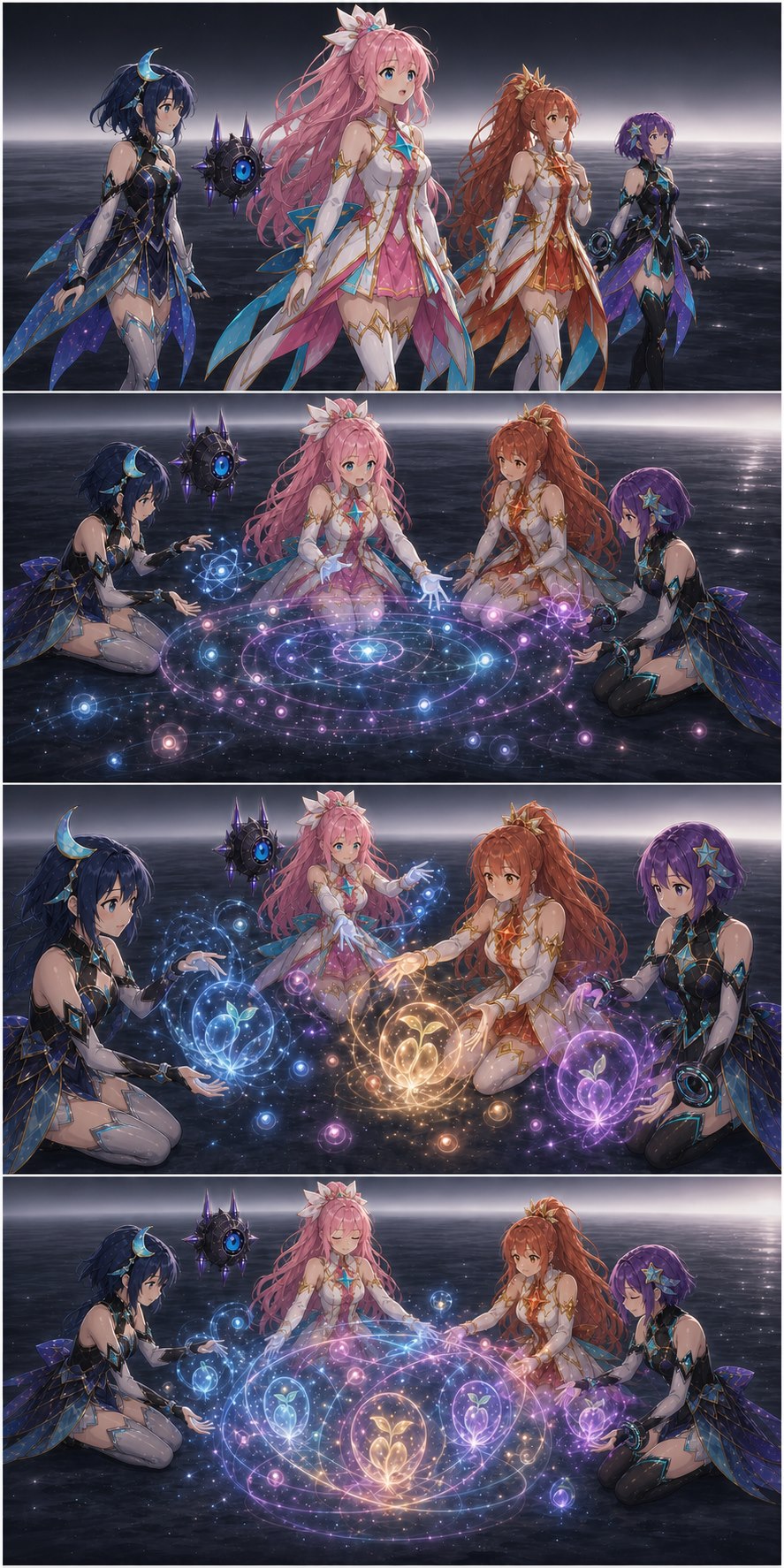 ASTRA and her friends use fantasy magic to find particles and life seeds in an empty world