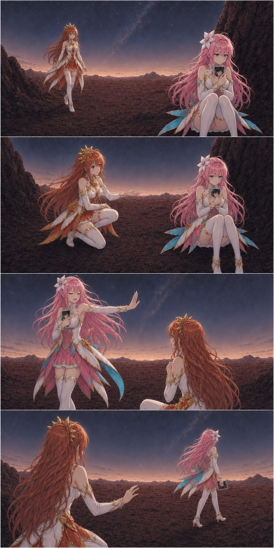 SOLARA finds ASTRA with the photograph on Mars and ASTRA walks away
