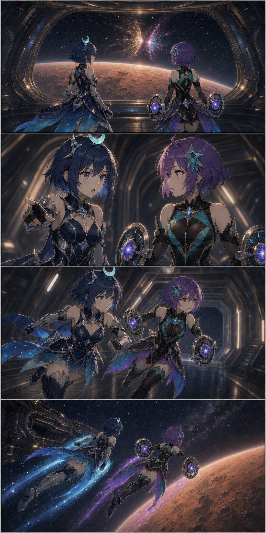 LUNARA and VESPER see magical light over Mars and rush to intervene