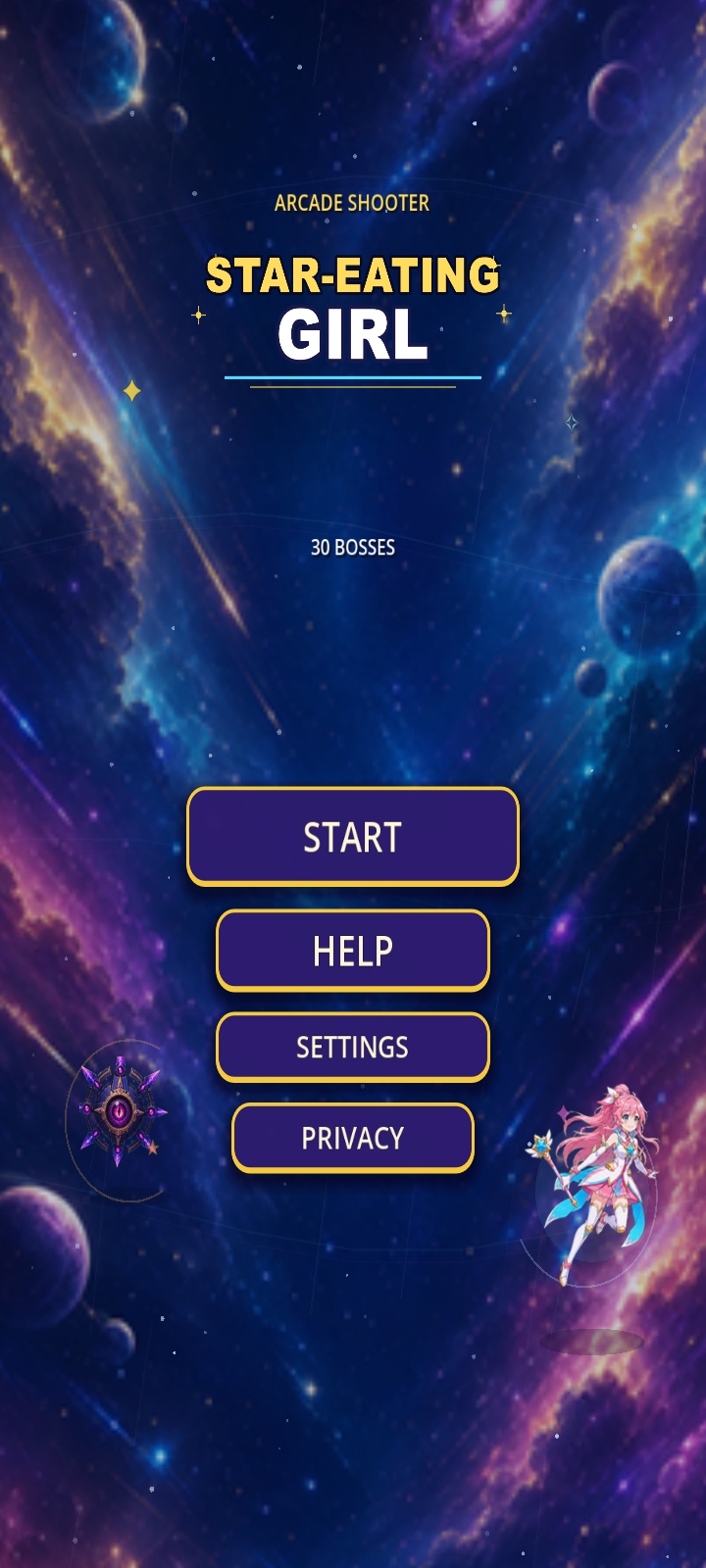 STAR-EATING GIRL title screen